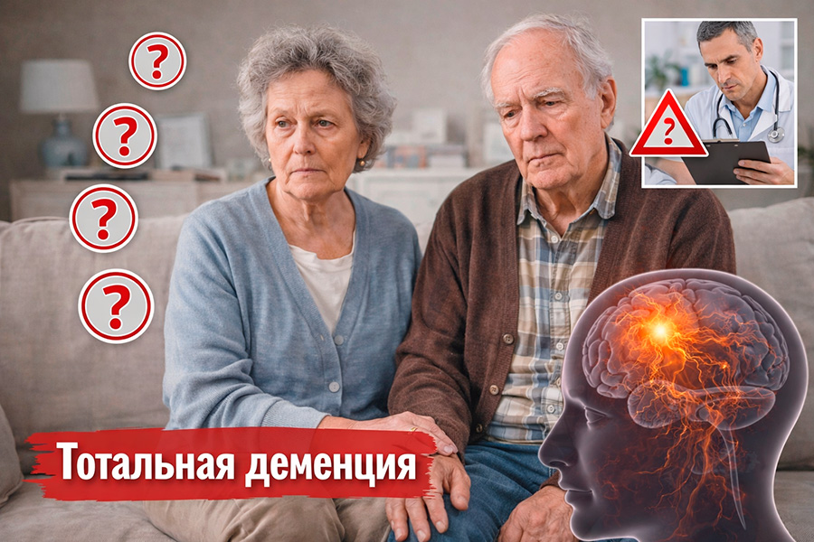 Тотальная деменция у пожилых: симптомы и уход