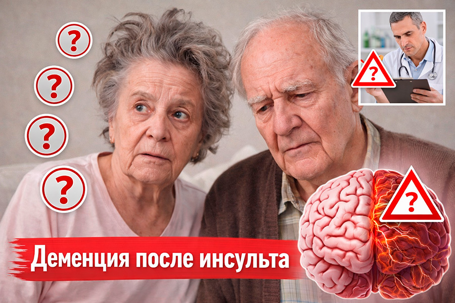 Деменция после инсульта: признаки, уход и помощь семье